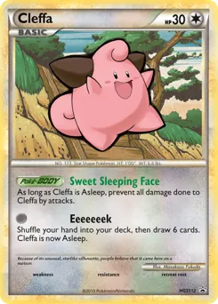 HGSS Black Star Promos Cleffa Pokémon card